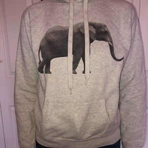 Forever 21 gray elephant hoodie